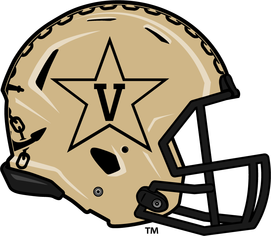 Vanderbilt Commodores 2017-2021 Helmet iron on transfers for T-shirts